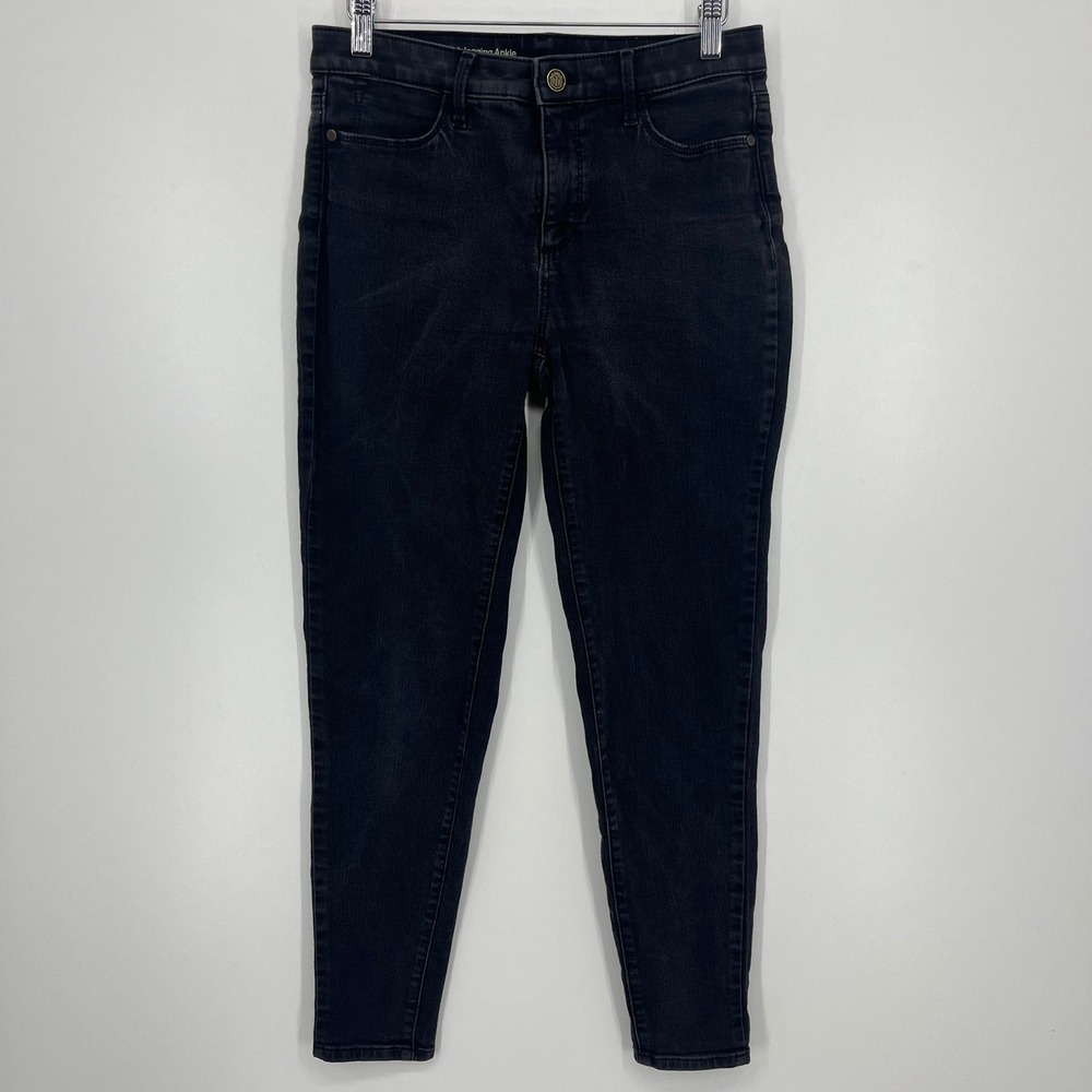Talbots Flawless High-Waist Jegging Ankle Black Denim Jeans Womens Size 4